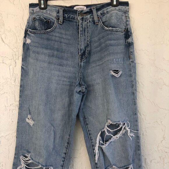 ‎PISTOLA High Rise Distressed Jeans Size 27 - Picture 2 of 11